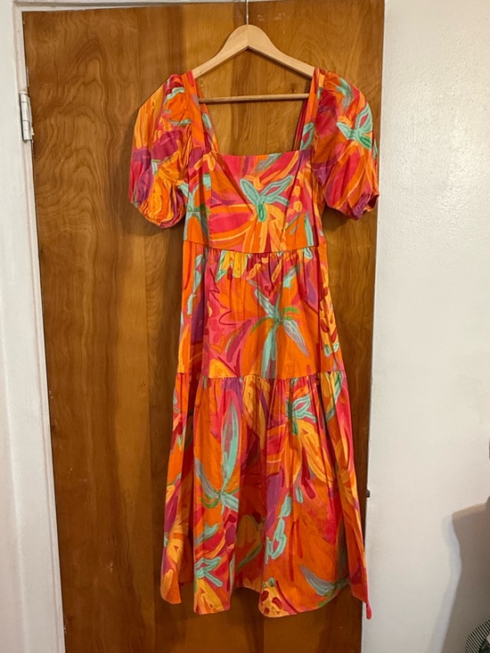 Crystal Sky Dresses & Skirts - Tropical Print Midi Dress